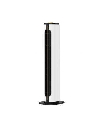 Termoventilador Vertical Ceramico Ptc 1500w Canada Blanco/negro 2portencias 3funciones Termost.seg.antivuelco 61,5x18x18cm