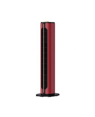 Termoventilador vertical ceramico Ptc 1500w Canada Rojo/negro 2potencias 3funciones Termost.seg.antivuelco 61,5x18x18cm