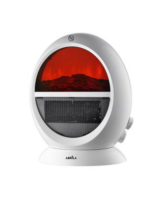 Termoventilador Mongol 2000w Blanco 2potencias Efecto Fuego Termost.reg.oscilante.antivuelco.36x29,8x18,2cm