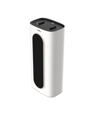 Termoventilador Ceramico Chequia 2000w Blanco/negro Oscilante 2potencias Antivuelco Termost.reg.38,5x17,5x12,8cm