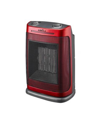 Termoventilador Ceramico PTC Fogon 1500w Rojo 2potencias 3funciones Termost.regulable Seguridad Antivuelco 29x19x14,5cm