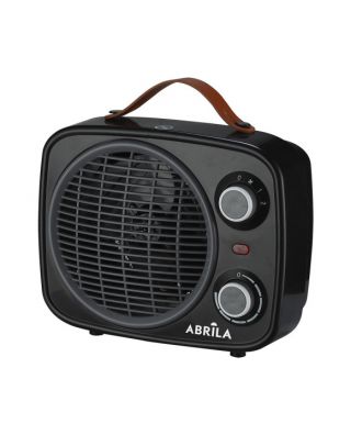 Termoventilador Hoguera 2000w Negro/gris 2potencias 3funciones Termostato Reg.seguro,asa 25,5x25,5x13cm