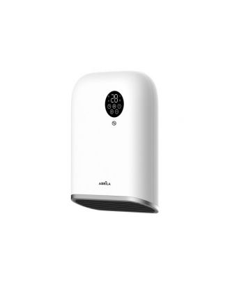 Termoventilador Pared Baño Andorra 2000w Blanco/negro  3funciones Display C/remoto Ip24 32,5x25x11,3 Cm