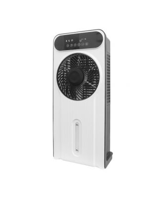Ventilador  Opium Blanco/negro 12vel 35w Acumulad. Frio 5asp 5litros 66,8x29x20cm Remoto,temporizador
