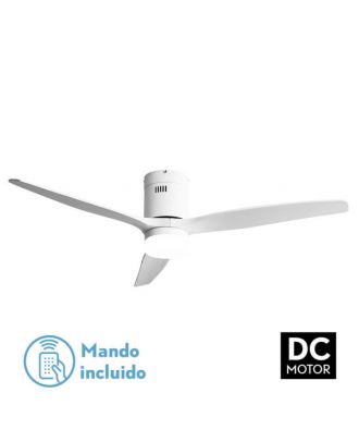 Ventil 20w Dc Aguilon Blanco 3 Aspas Blancas 6 Velocidades C/remoto, Reg.Intensidad, Temporizador 30,5x132x132 Cm