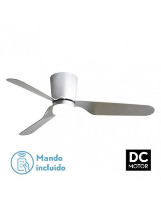 Ventilad 18w Dc Kochi Niquel 3 Aspas Plata 6 Veloc. 3000k, 4000k, 6000k C/remoto Y Temporizador 132 D 2025