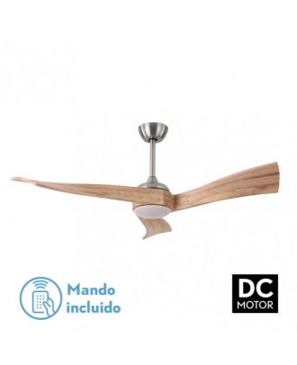 Ventilador  Dc Janubi 18w Niq/haya 3 Asp.6 Vel.Reg.x132d  2350lm Remoto,memoria Y Temp.3000-4000-6000k