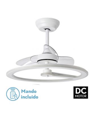 Ventilador 110w Dc Chom Blanco 3Asp.Transp. 46/66x62x62cm 6 Vel. 3 Colores C/remoto, Memoria Y Temporizador 9350lm