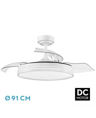 Ventilador Dc 48w Micenas Blanco 3asp.91d 6vel 4800lm 3000-4500-6000k Remoto+Reg.intensidad+memoria+temporiz 25