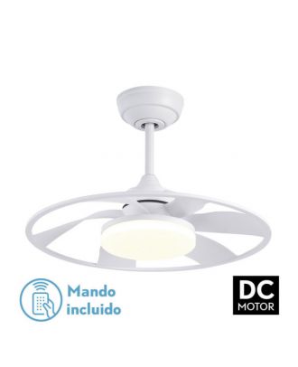 Ventilador Dc Celsius 26w Blanco 6 Aspas 55d 2950lm 3000-4000-6500k 6vel. Remoto, Memoria Y Temporizador