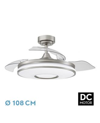 Ventilador Dc Dani 72w 7200lm Niqu 3asp.6vel108d 3000-4000-6000k Remoto+memoria+tempor 24