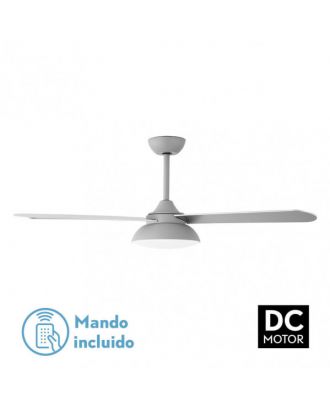 Ventilador Dc Umi 24w Gris 3Asp.rev. Gris/haya 132d 2950lm 3000-4000-6000k  2tijas  C/remoto, Memoria Y Temporizador
