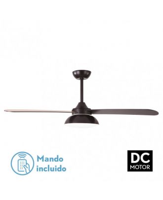 Ventilador Dc Umi 24w Marron 3 Aspas Rev. Marron/haya 132d 2950lm 3000-4000-6000k 2tijas C/remoto, Memoria Y Temporizador
