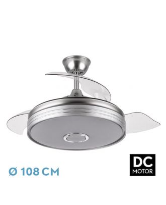 Ventilador Dc Matanuska 72w 6120lm Niq Bluethooth  32/47x55/108d.3 Aspas Desp.6 Vel.3 Color.
