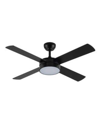 Ventilador Dc Nevery 26w Negro 4aspas Negro/roble 122d 2950lm 3000-4000-6000k Remoto-temporizador-memoria 24