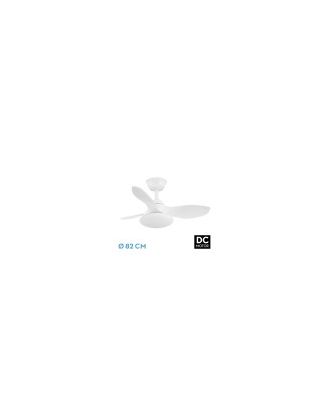 Ventilador Dc Paramo 36w 2880lm Blanco 3 Aspas 82d 3000k,4500k,6000k,remoto+tempor+memoria