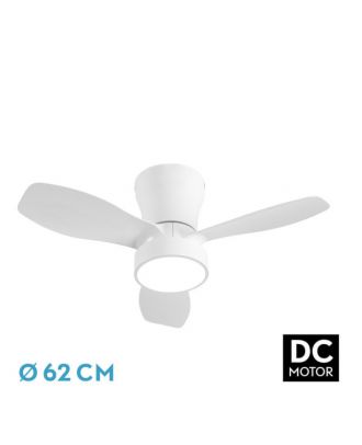 Ventilador Dc Piton 24w 2160lm Blanco 3asp 3velocidades 62d  3000-4000-6500k,remoto+reg.intensidad+temporizador