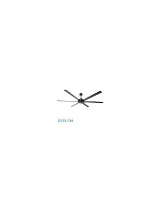 Ventilador Dc Sanson Negro Sin Luz 6asp 305d C/remoto Y Temporizador
