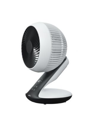 Ventilador Dc Sobremesa Miera Blanco/negro 20w 8vel Oscilacion 3d.remoto,temporizador 40,5x25,4x23,3cm
