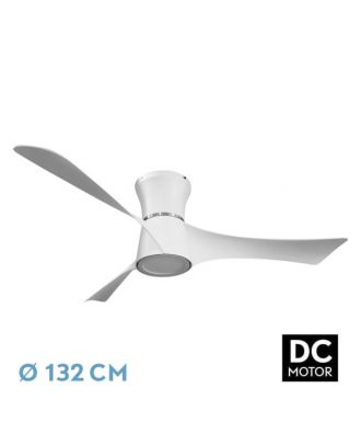 Ventilador Dc Tianas 18w Blanco 3aspas 132d Regulable Intensidad 2250lm 3000k,4000k,6000k Remoto+temporizador+memoria