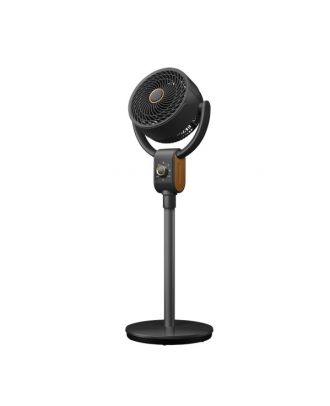 Ventilador De Pie Montenegro Negro/haya 40w 3velocidades 3aspas Fijo Y Rotat.91,5x32x30,5cm 