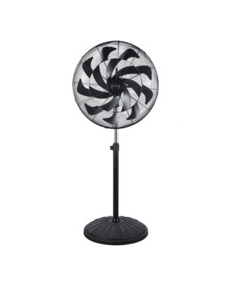 Ventilador Pie Indust.centurion Negro1velecidad 300w 16asp Fijo Y Rotat.oscilante Regx65x59cm