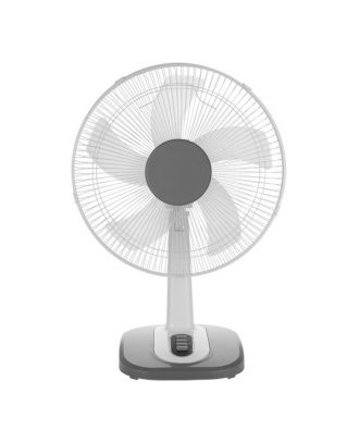 Ventilador Sobremesa Arroyo Pequeño Blanco/gris 3vel40w 5 Aspas Oscilante Y Rotatorio 55x34x26cm