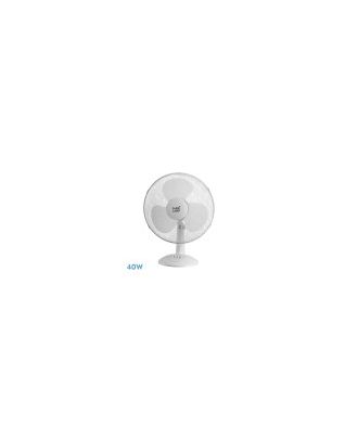 Ventilador Sobremesa Cape Grande Blanco 3 Vel. 40w  Oscilante 3 Aspas Blancas 53x43x25 Cm