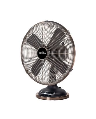 Ventilador Sobremesa Capitolio Negro/cobre 37w 3velocidades 4asp Fijo Y Rotatorio 42x35x27cm